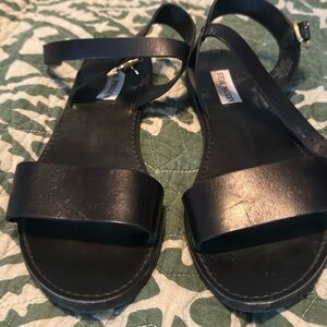 Steve Madden Daryn Sandal in Black - Size 9